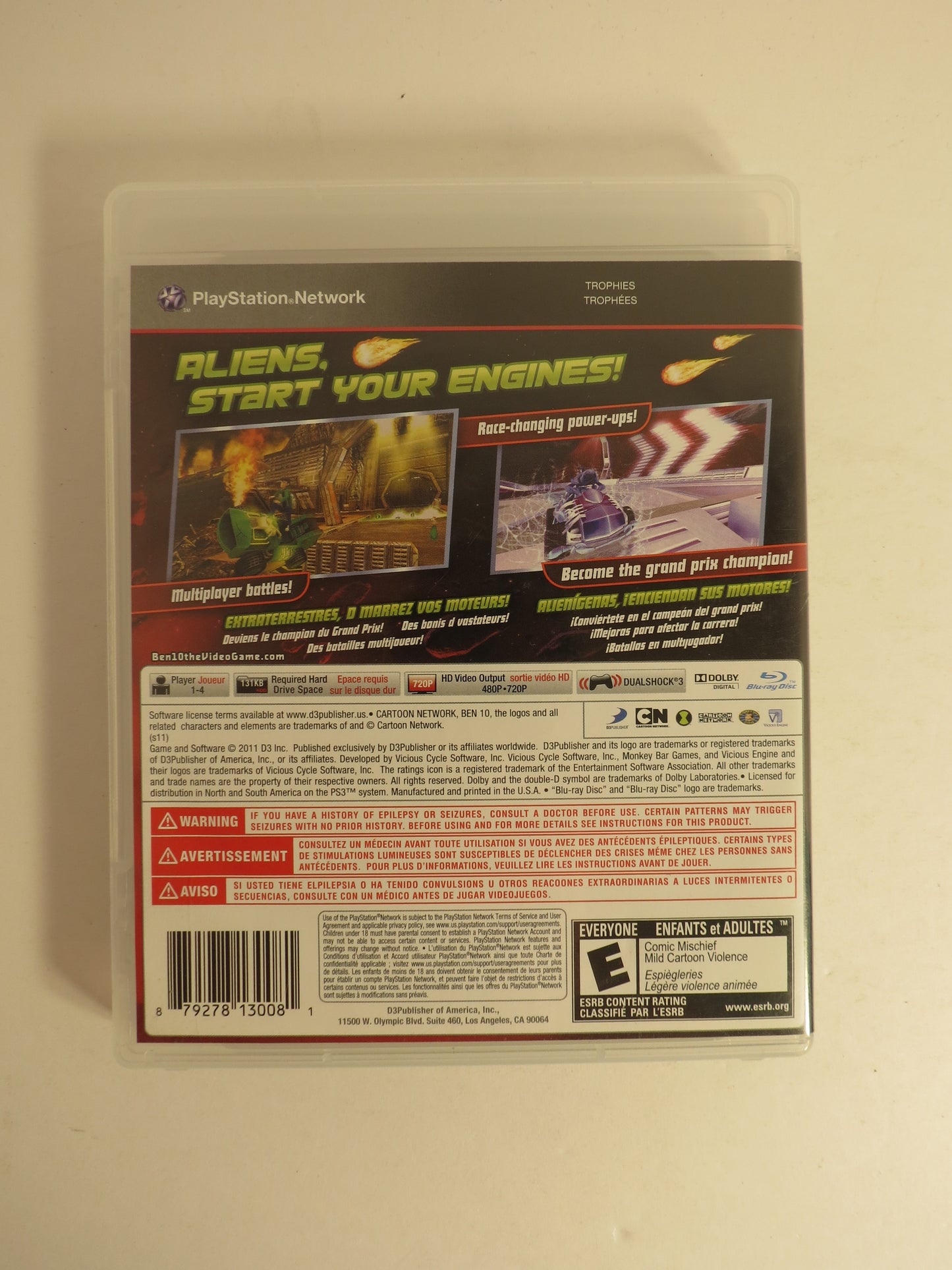 Ben 10: Galactic Racing Playstation 3 PS3 Game CIB