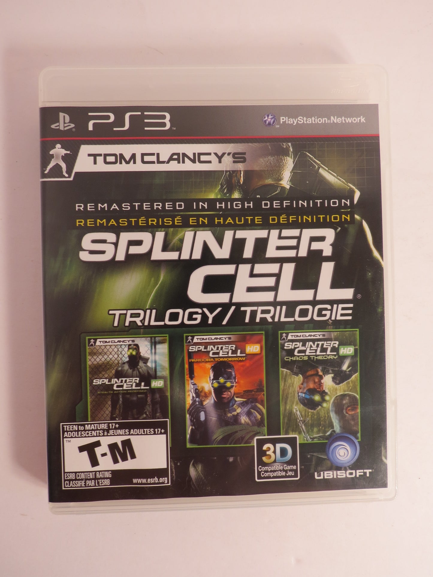 Tom Clancy's Splinter Cell Trilogy HD Playstation 3 PS3 Game CIB