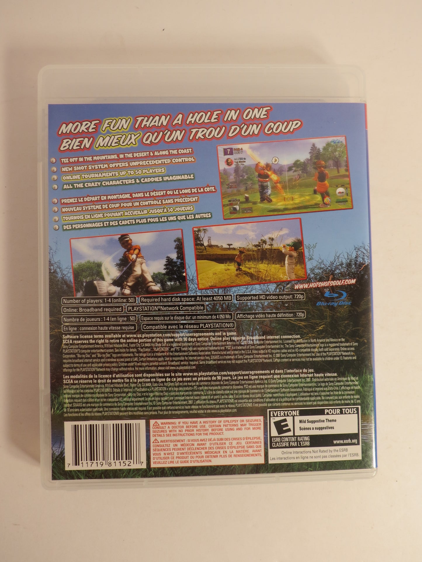 Hot Shots Golf: Out of Bounds Playstation 3 PS3 Game CIB