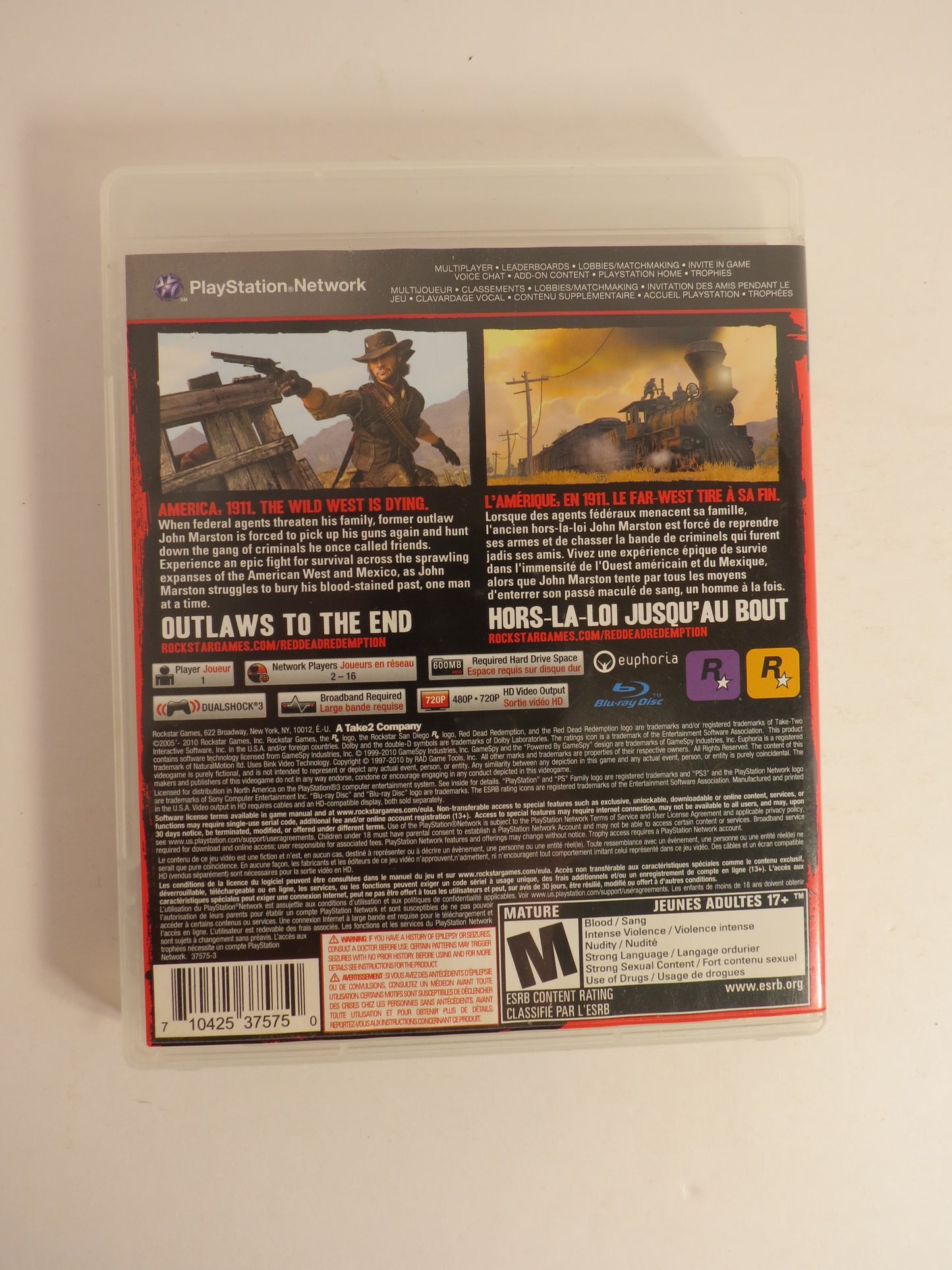 Red Dead Redemption Playstation 3 PS3 Game CIB