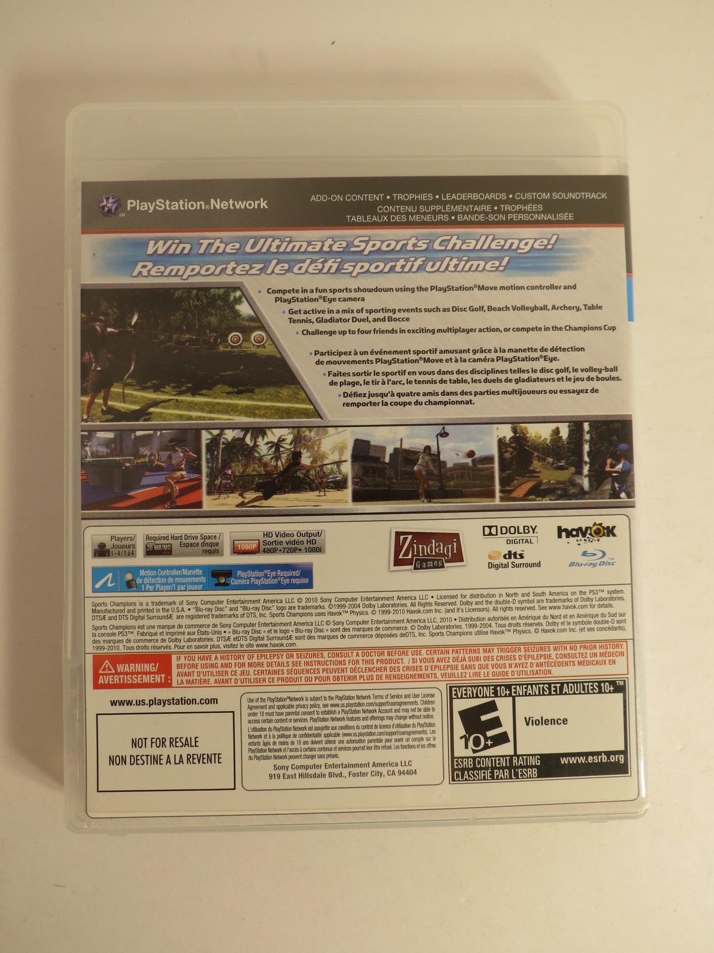 Sports Champions Playstation 3 PS3 Game CIB