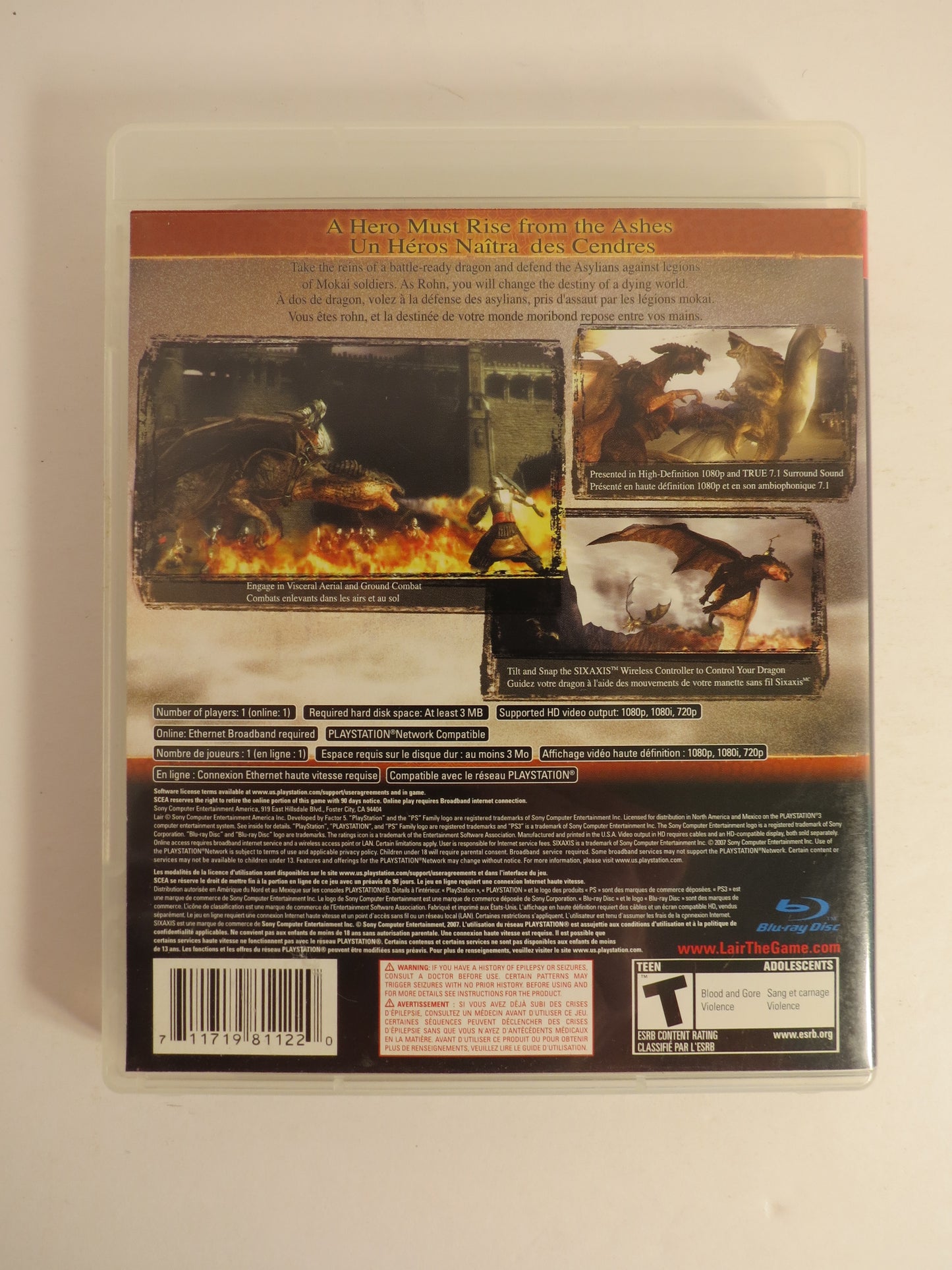 LAIR Playstation 3 PS3 Game CIB