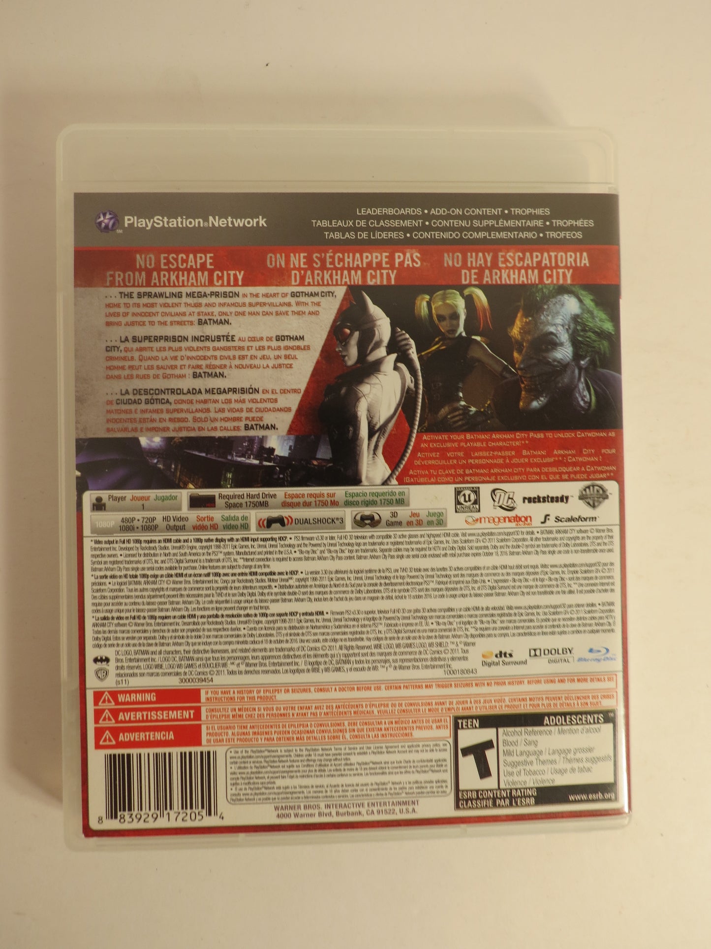 Batman Arkham City Playstation 3 PS3 Game CIB