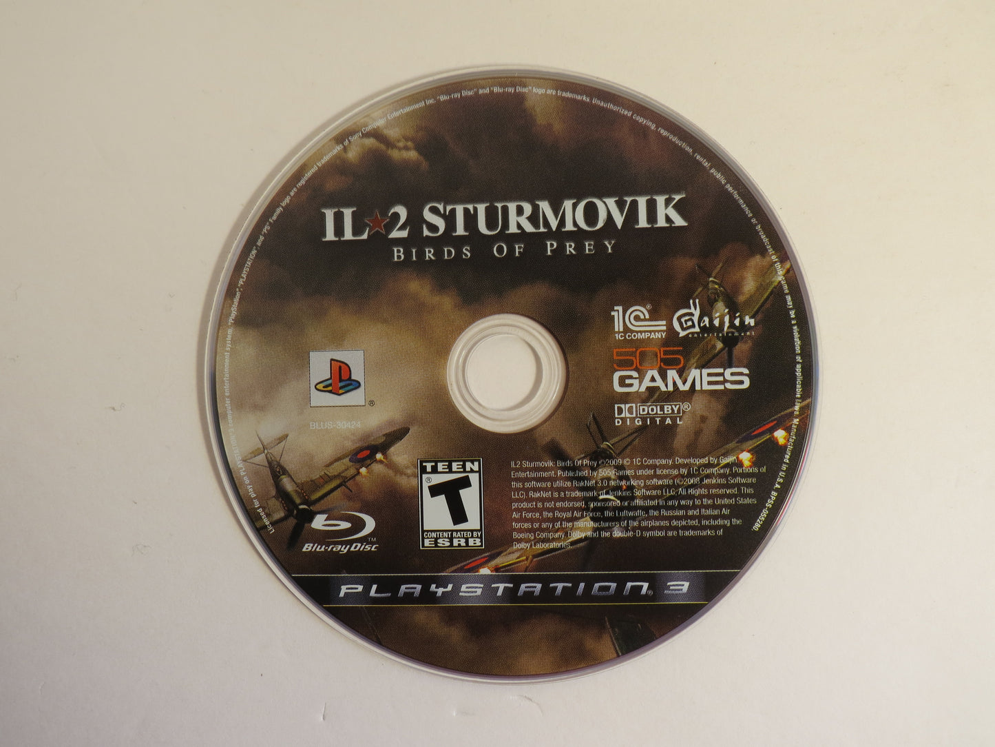 Il 2 Sturmovik Birds of Prey Playstation 3 PS3 Game CIB