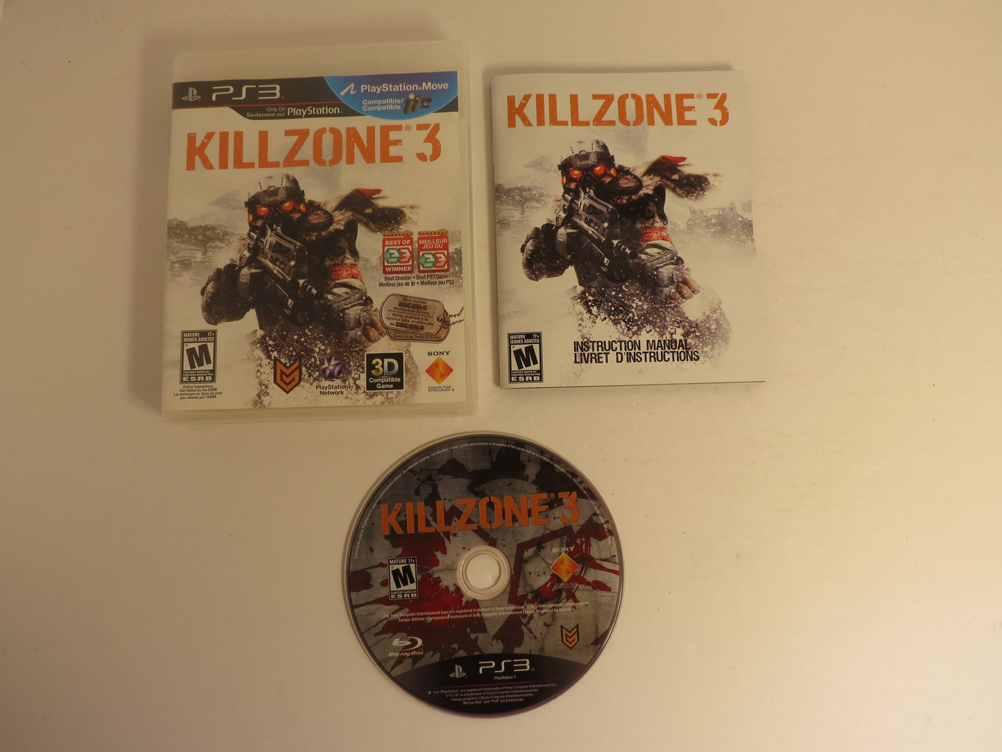 Killzone 3 Playstation 3 PS3 Game CIB