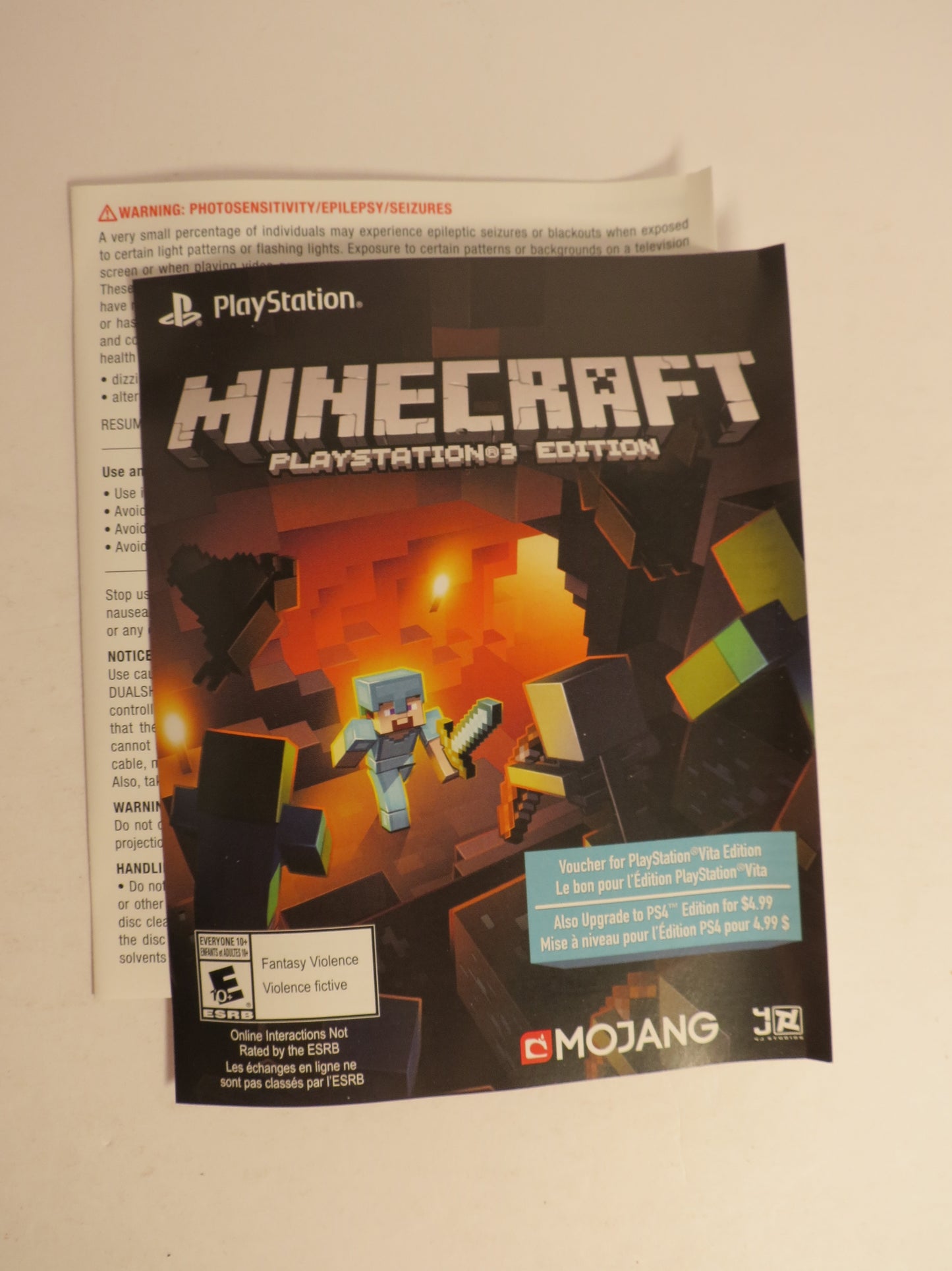 Minecraft Playstation 3 Edition Playstation 3 PS3 Game CB