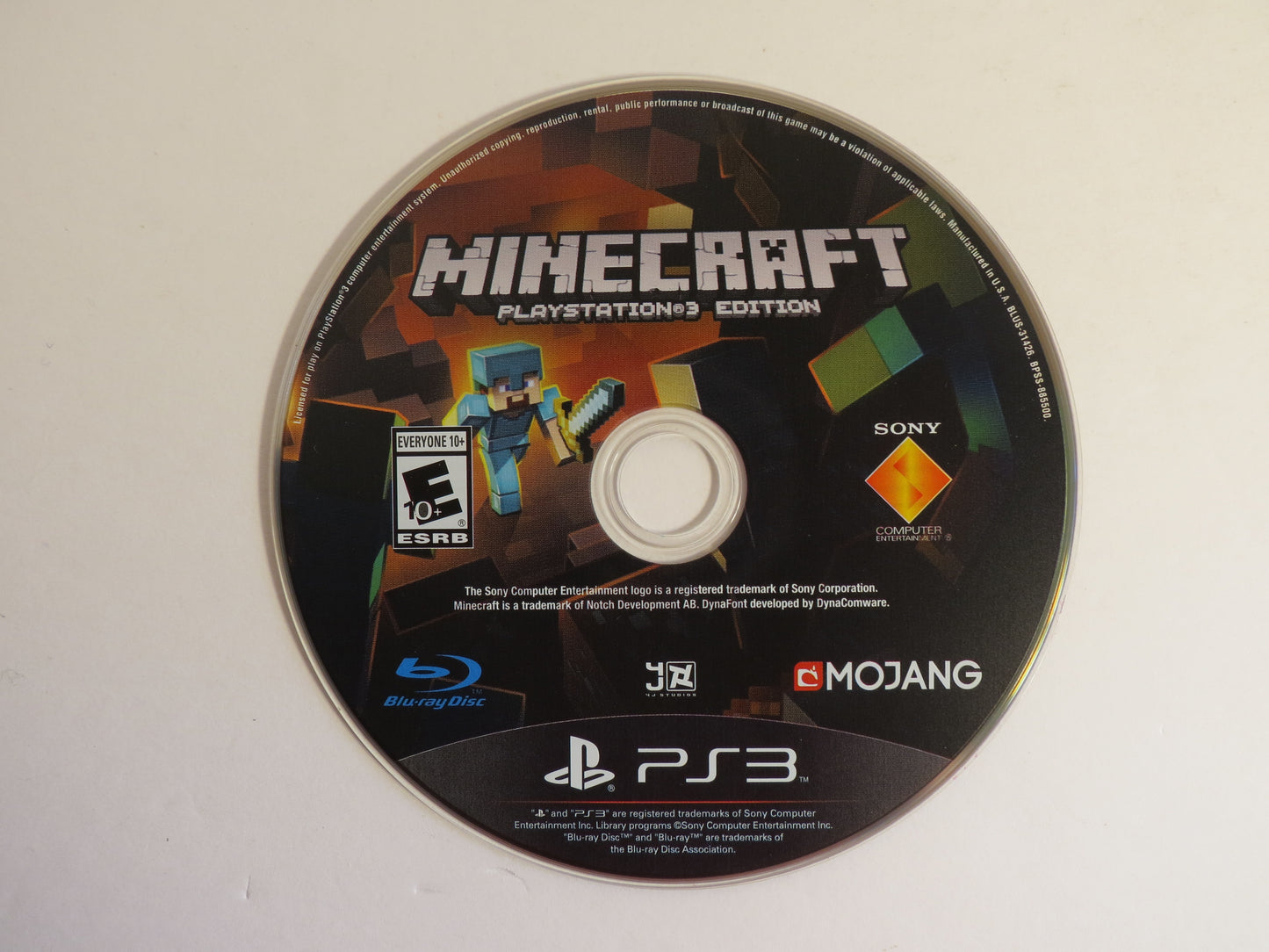Minecraft Playstation 3 Edition Playstation 3 PS3 Game CB