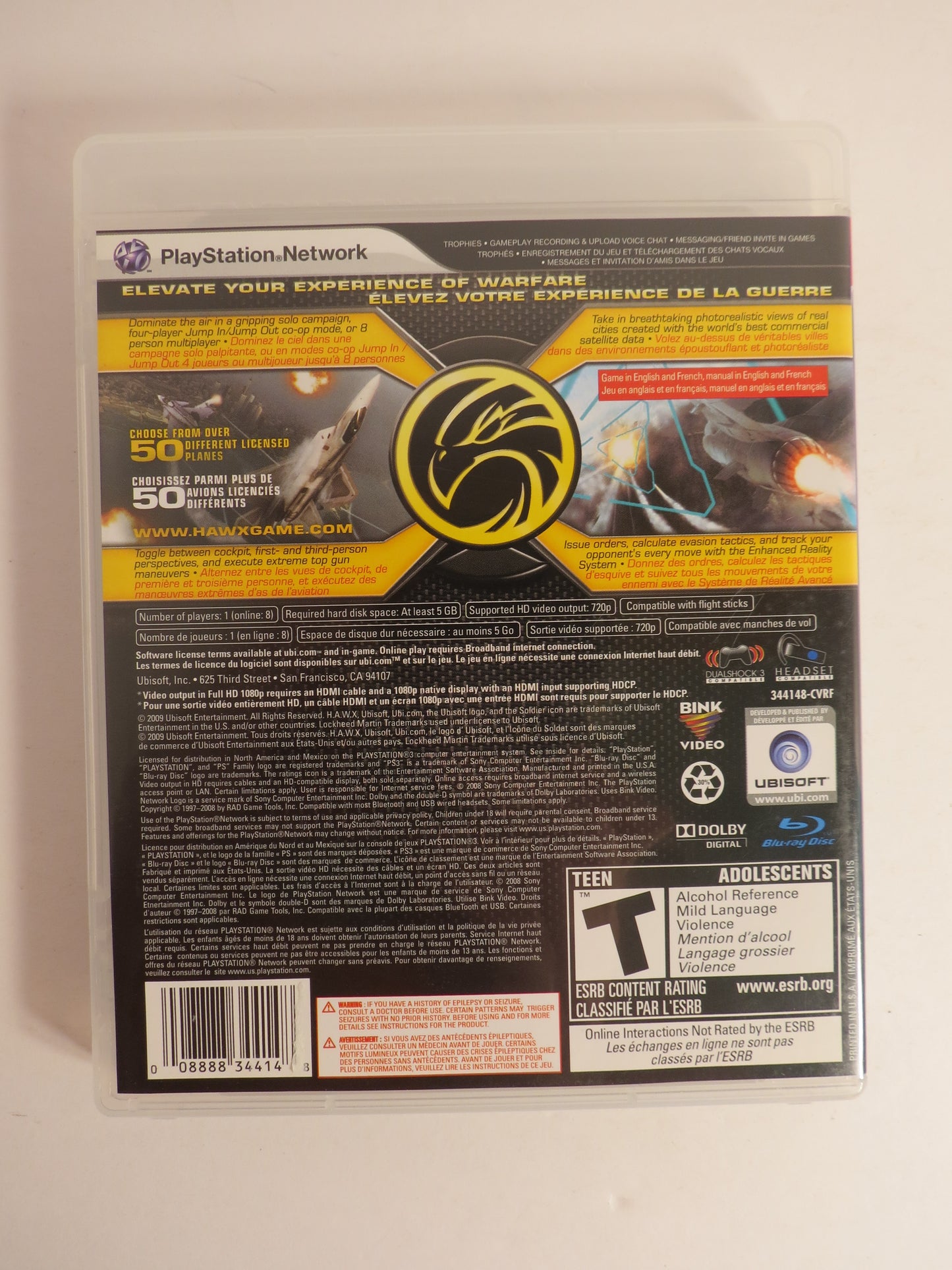 Tom Clancy's H.A.W.X. Playstation 3 PS3 Game CIB