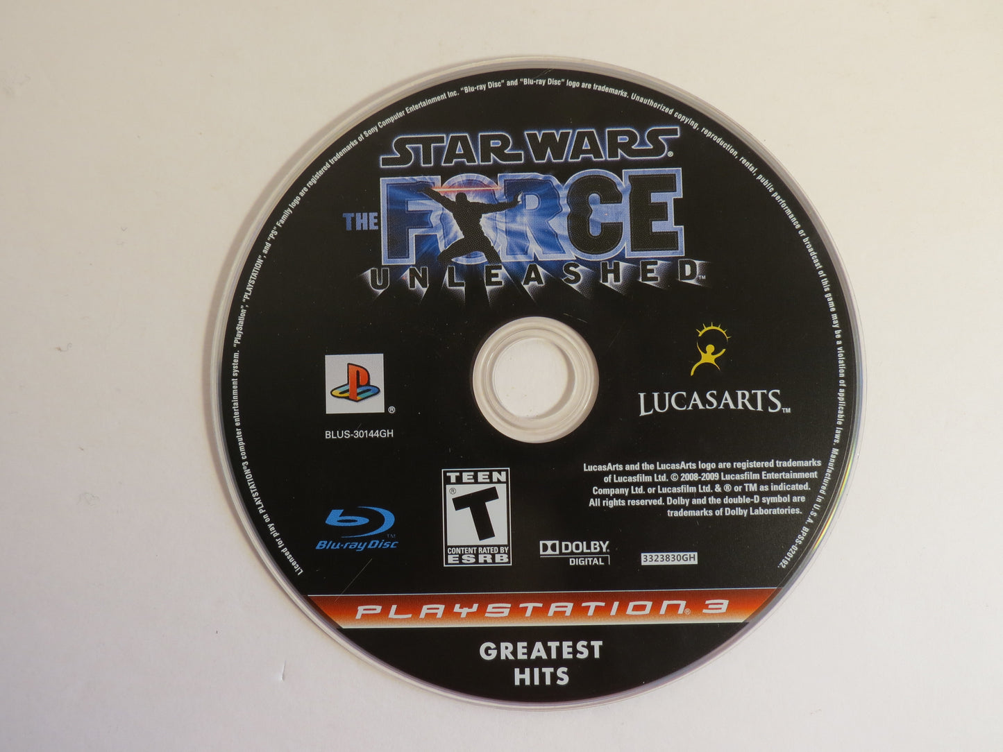 Star Wars the Force Unleashed Greatest Hits Playstation 3 PS3 Game CIB