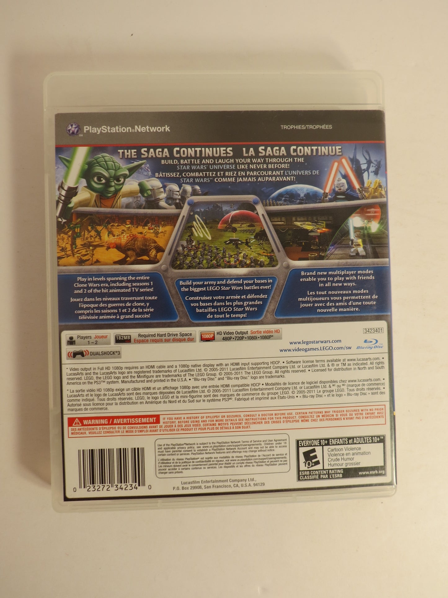 Lego Star Wars III The Clone Wars Playstation 3 PS3 Game CIB