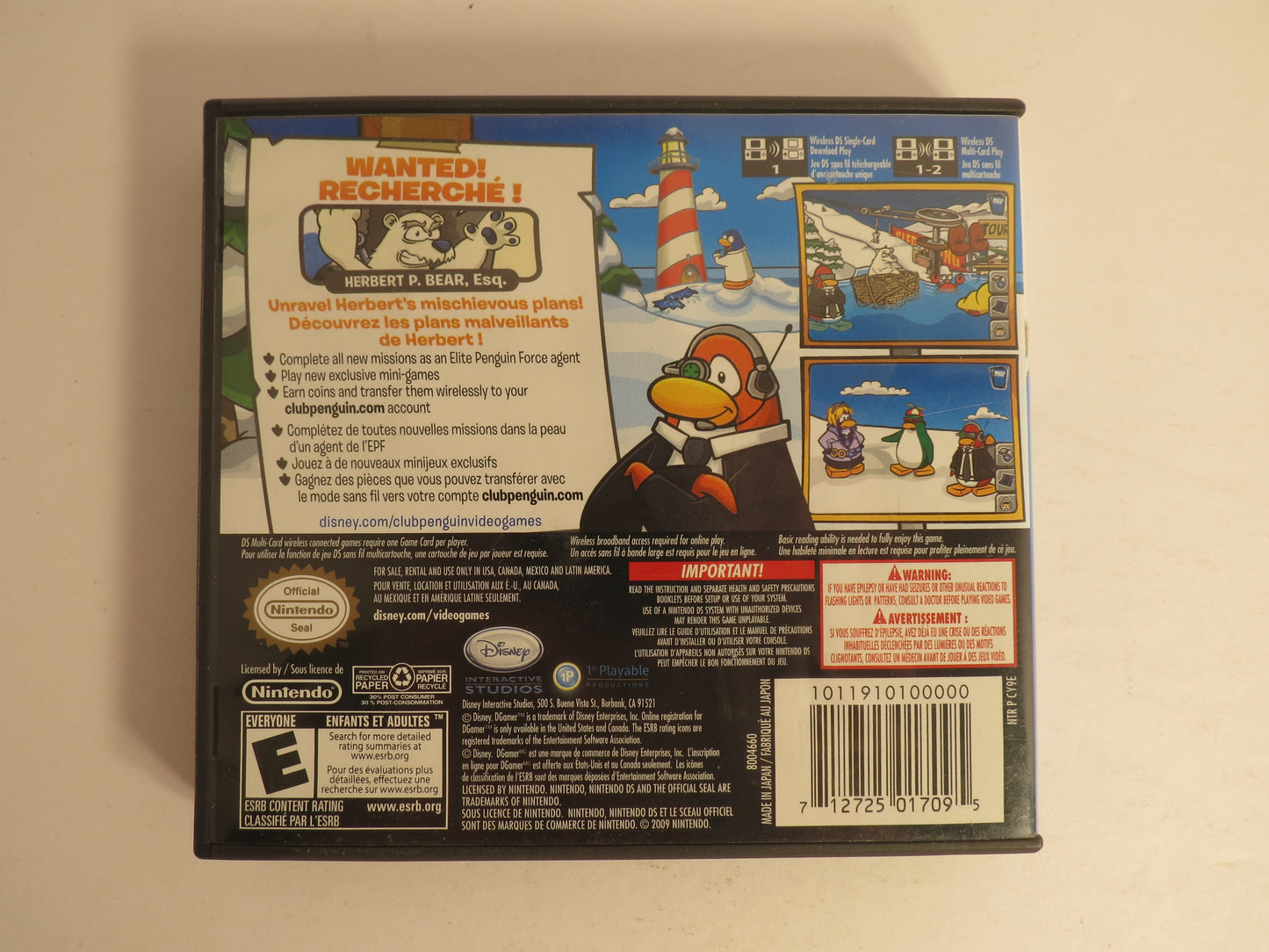 Club Penguin Herbert's Revenge Nintendo DS Game CIB
