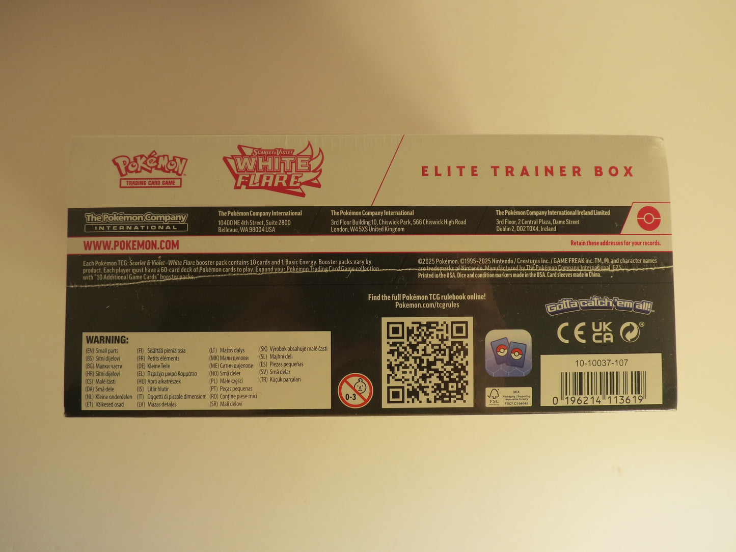 Scarlet & Violet White Flare Pokemon Elite Trainer Box ETB Sealed