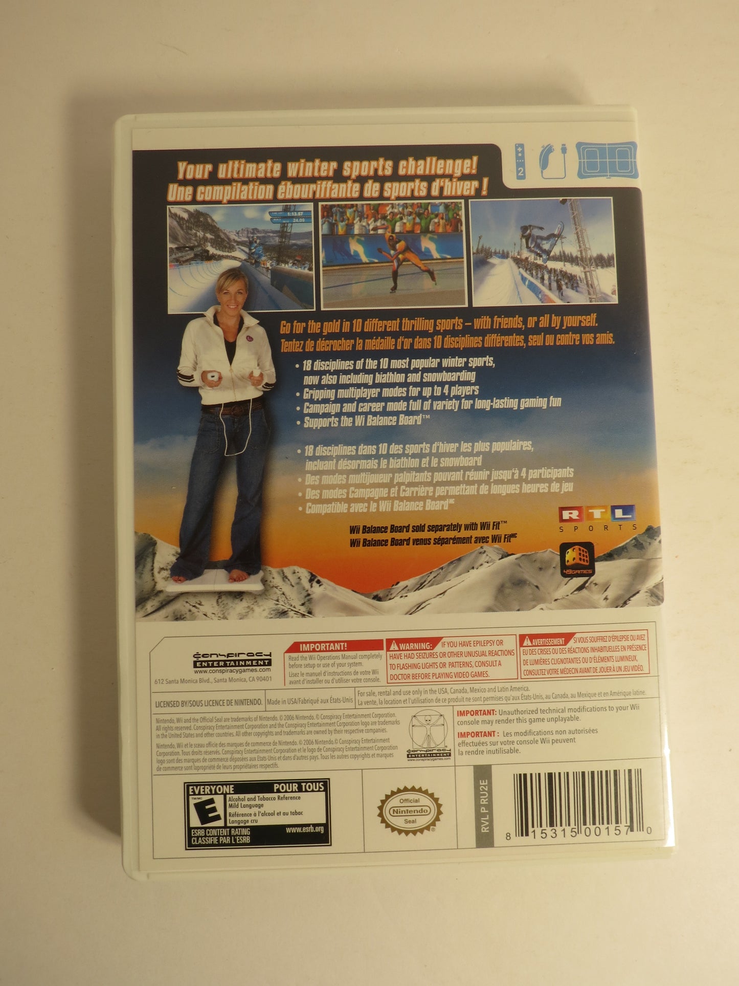 Winter Sports 2 The Next Challenge Nintendo Wii Game CIB