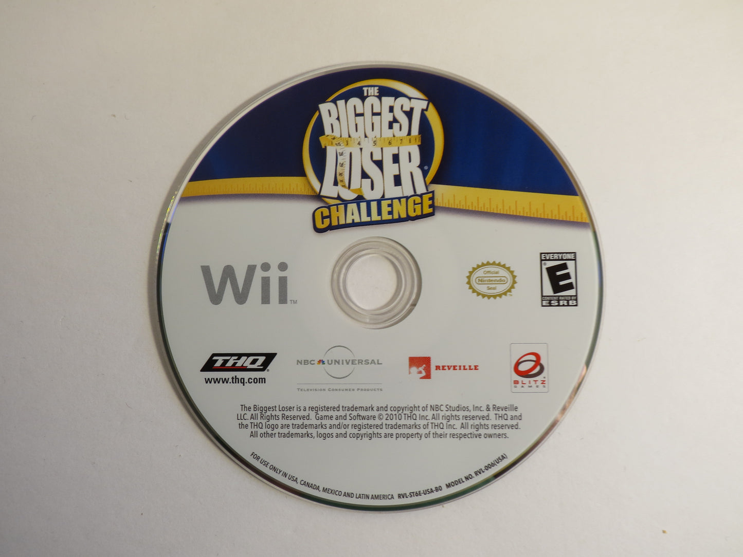 The Biggest Loser Challenge Nintendo Wii Game CIB