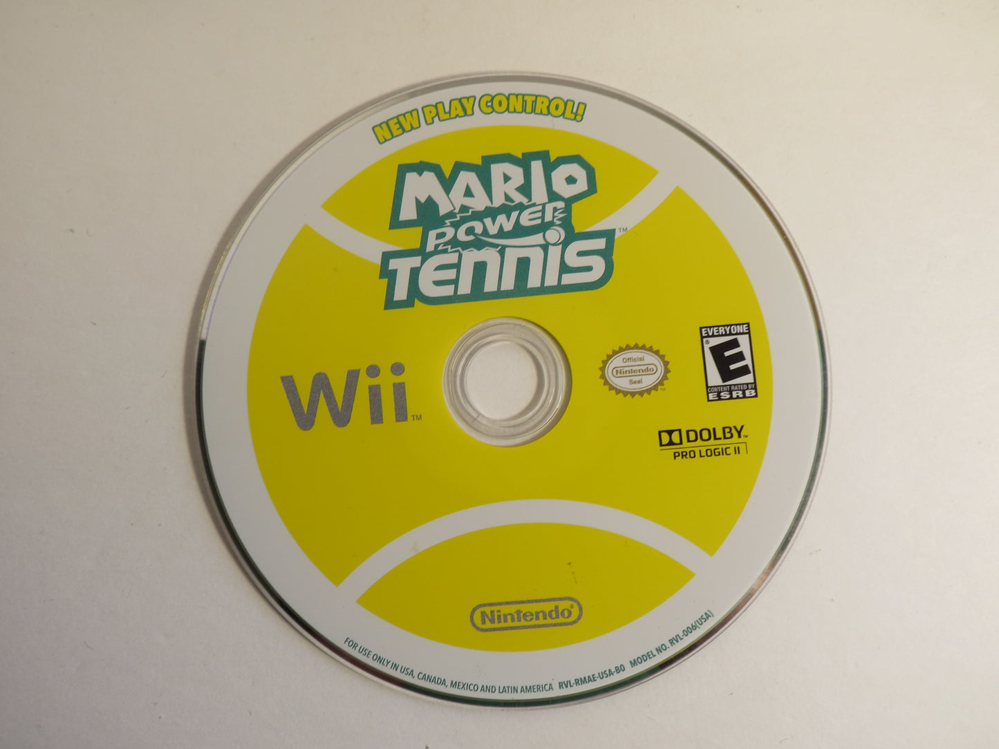 Mario Power Tennis Nintendo Wii Game CIB