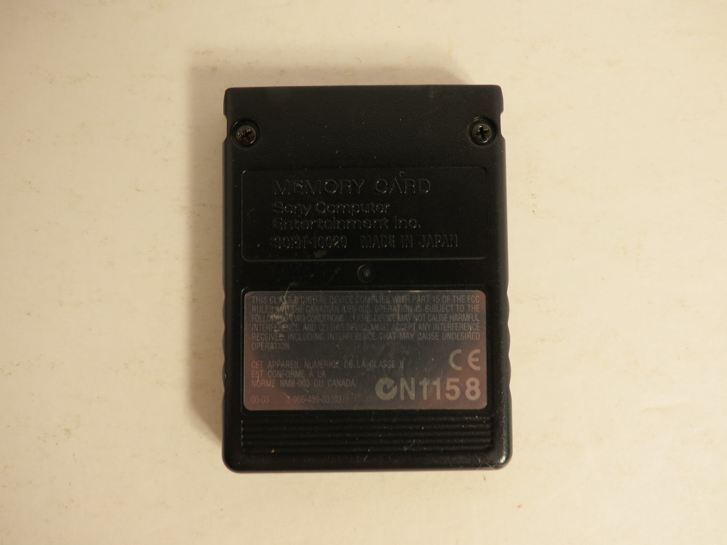 Playstation 2 PS2 Memory Card 8MB MagicGate Black