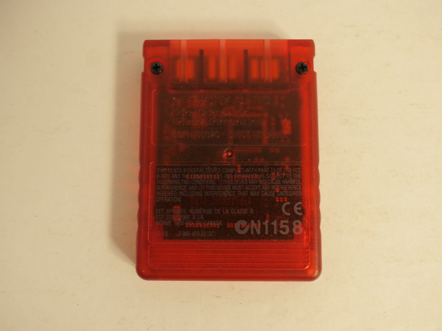 Playstation 2 PS2 Memory Card 8MB MagicGate Red