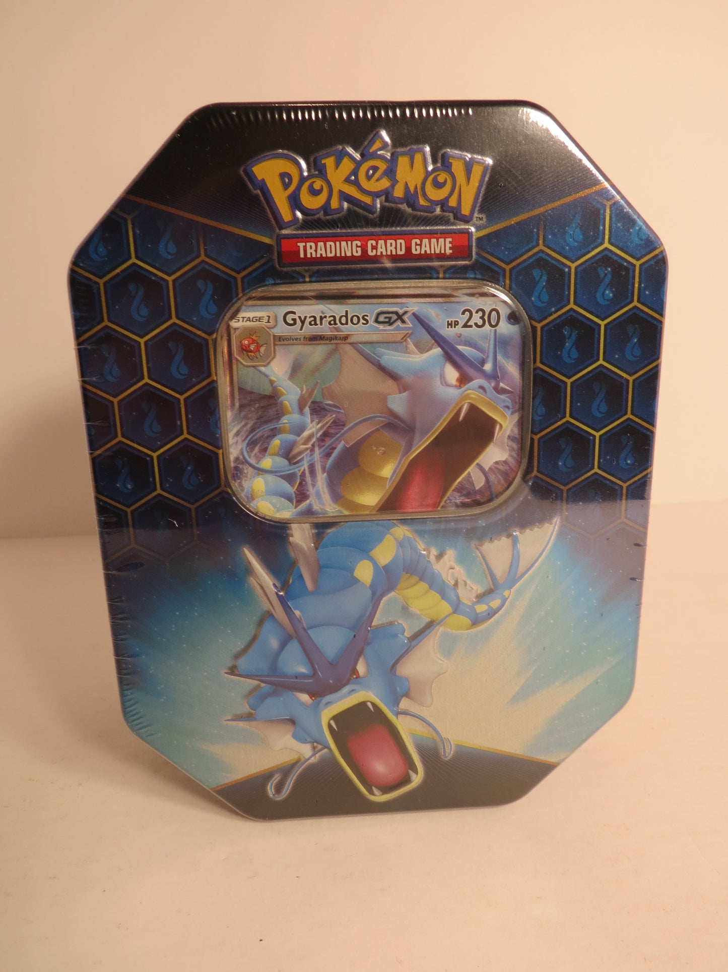Pokemon Hidden Fates Gyarados GX Tin Sealed