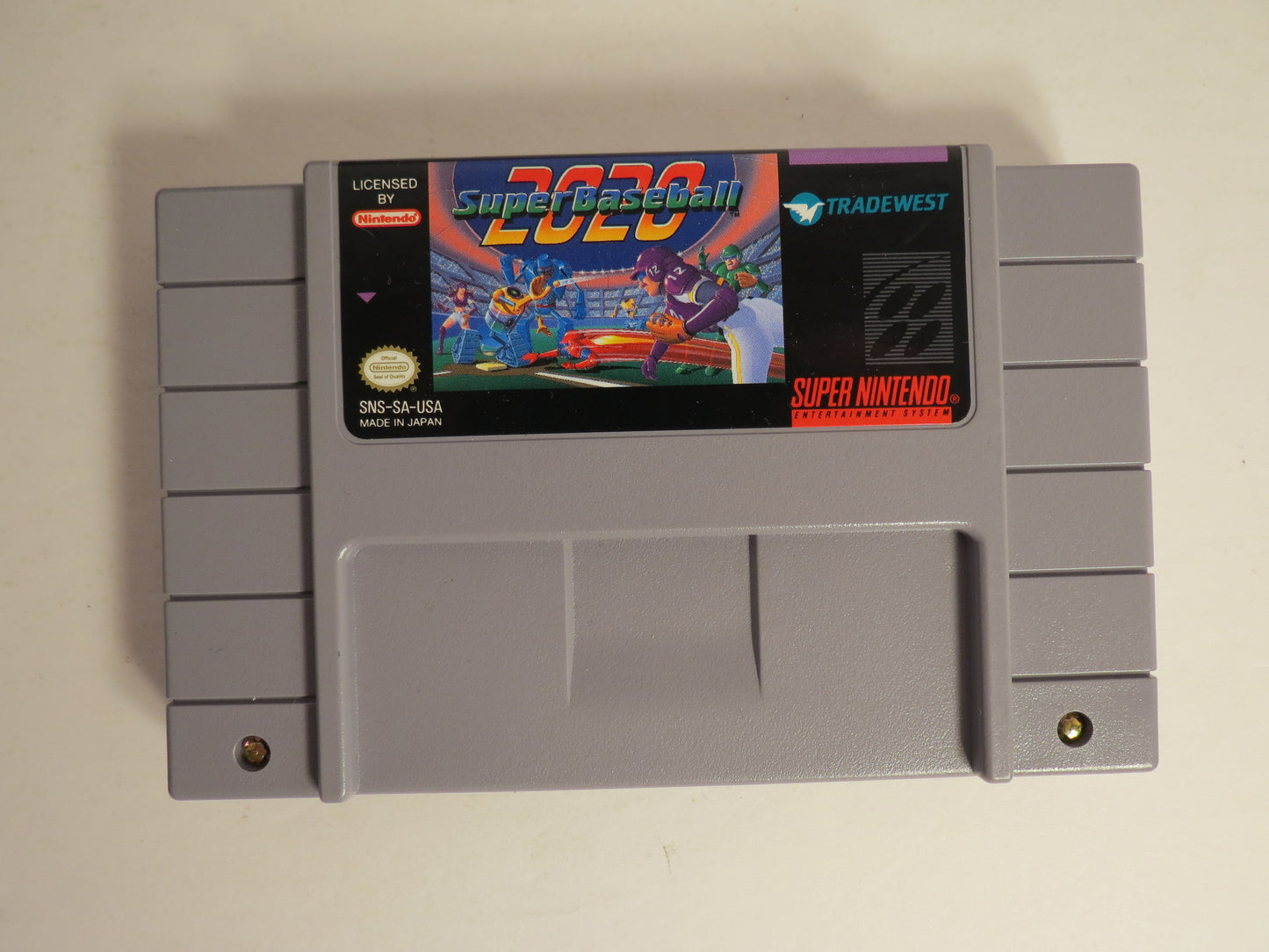 Super Baseball 2020 Super Nintendo SNES Game CIB Complete