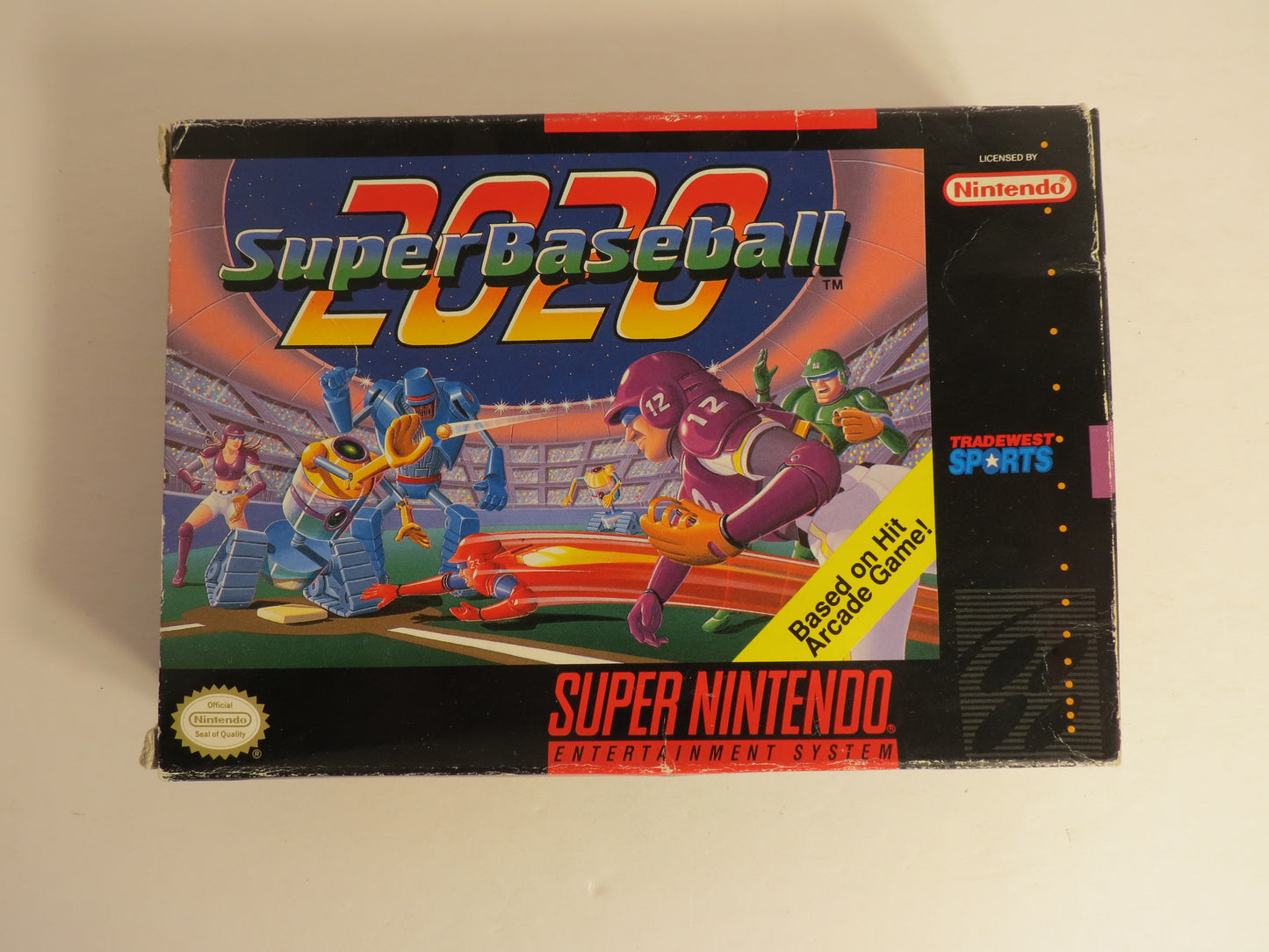 Super Baseball 2020 Super Nintendo SNES Game CIB Complete