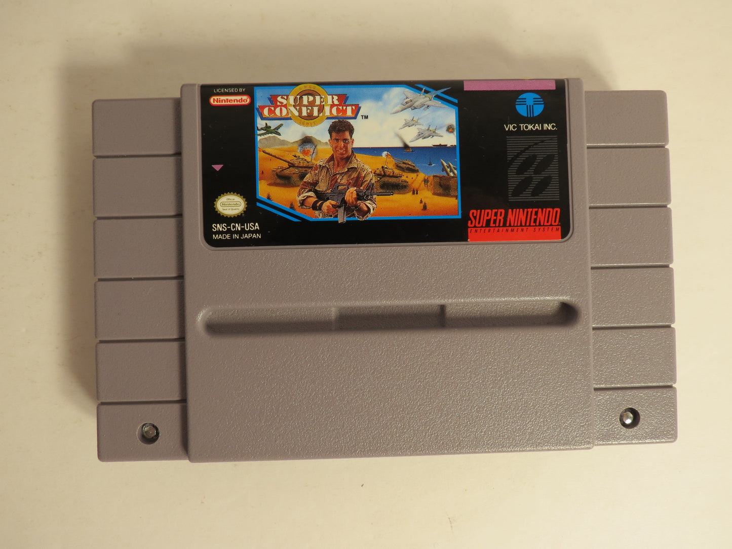 Super Conflict Super Nintendo SNES Game CIB Complete