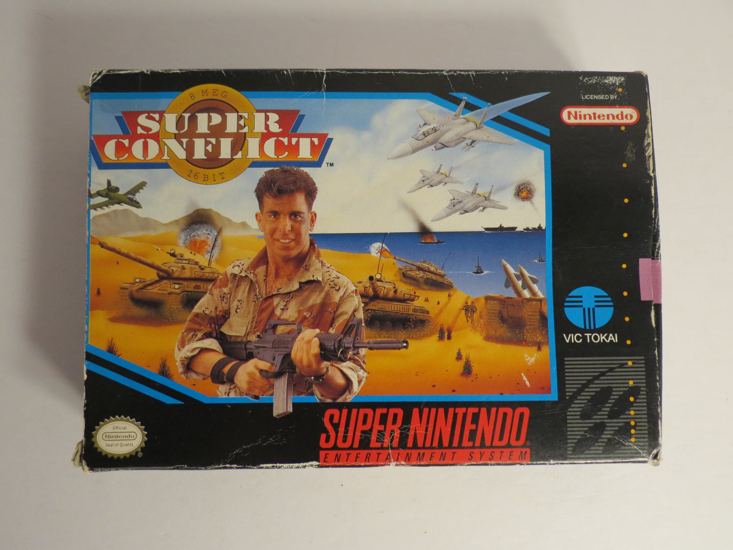 Super Conflict Super Nintendo SNES Game CIB Complete