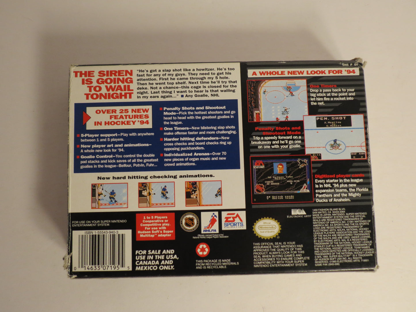 NHL '94 Super Nintendo SNES Game CIB Complete