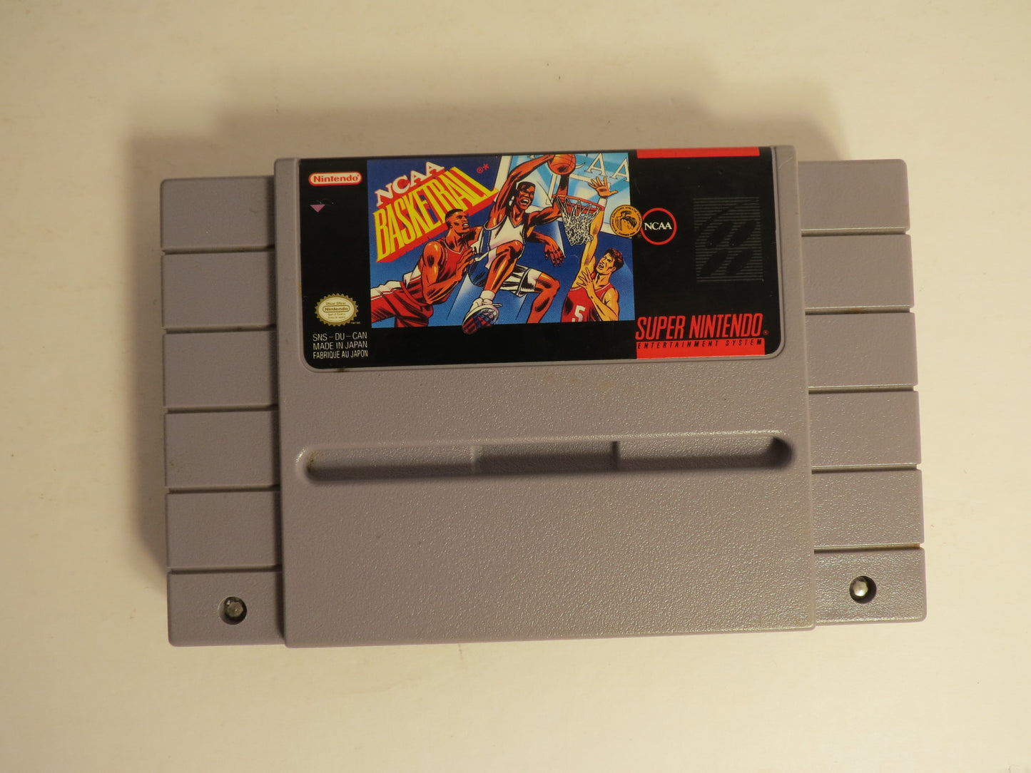 NCAA Basketball Super Nintendo SNES Game CIB Complete
