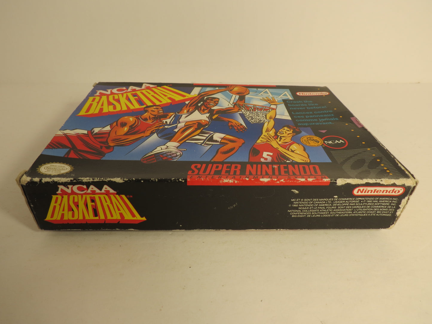 NCAA Basketball Super Nintendo SNES Game CIB Complete