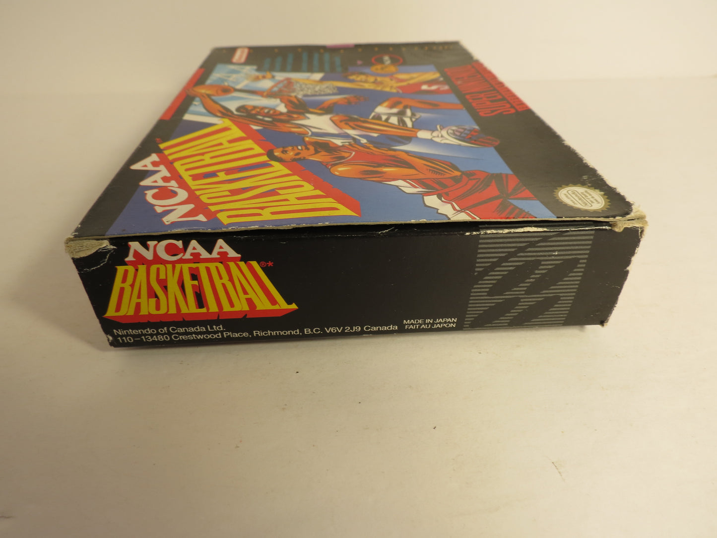 NCAA Basketball Super Nintendo SNES Game CIB Complete