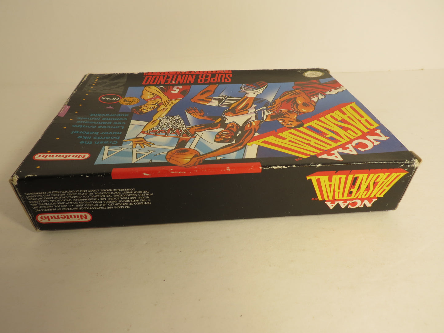 NCAA Basketball Super Nintendo SNES Game CIB Complete