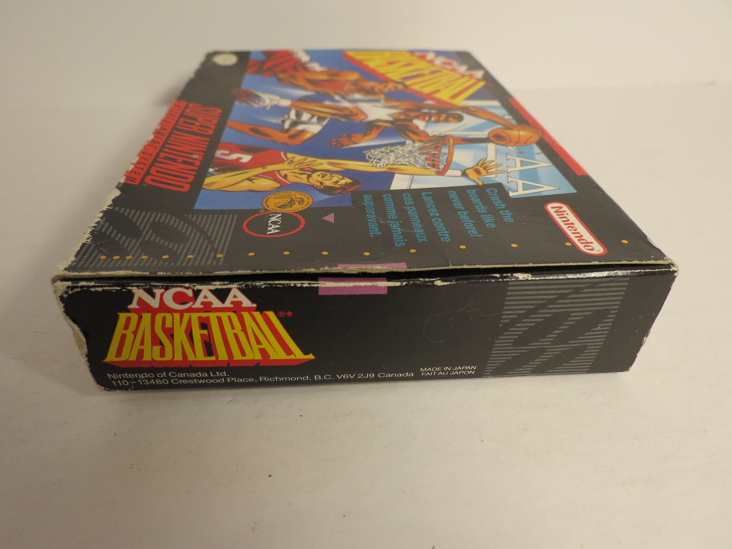 NCAA Basketball Super Nintendo SNES Game CIB Complete