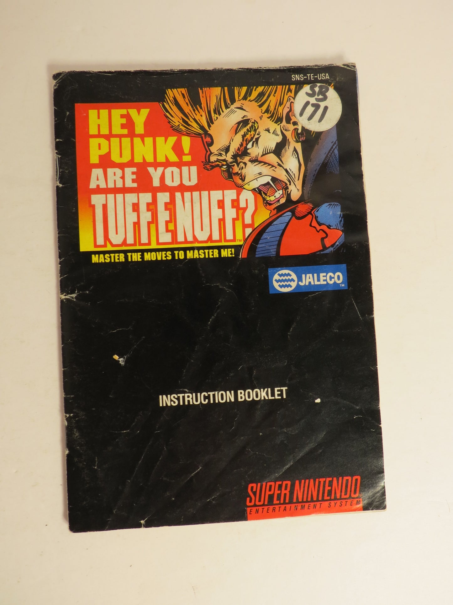 Hey Punk! Are You Tuff Enuff? Super Nintendo SNES Game CIB Complete
