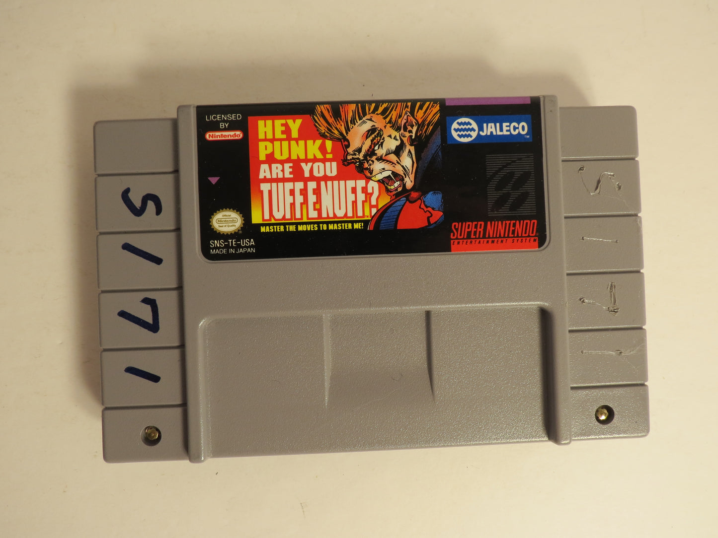 Hey Punk! Are You Tuff Enuff? Super Nintendo SNES Game CIB Complete