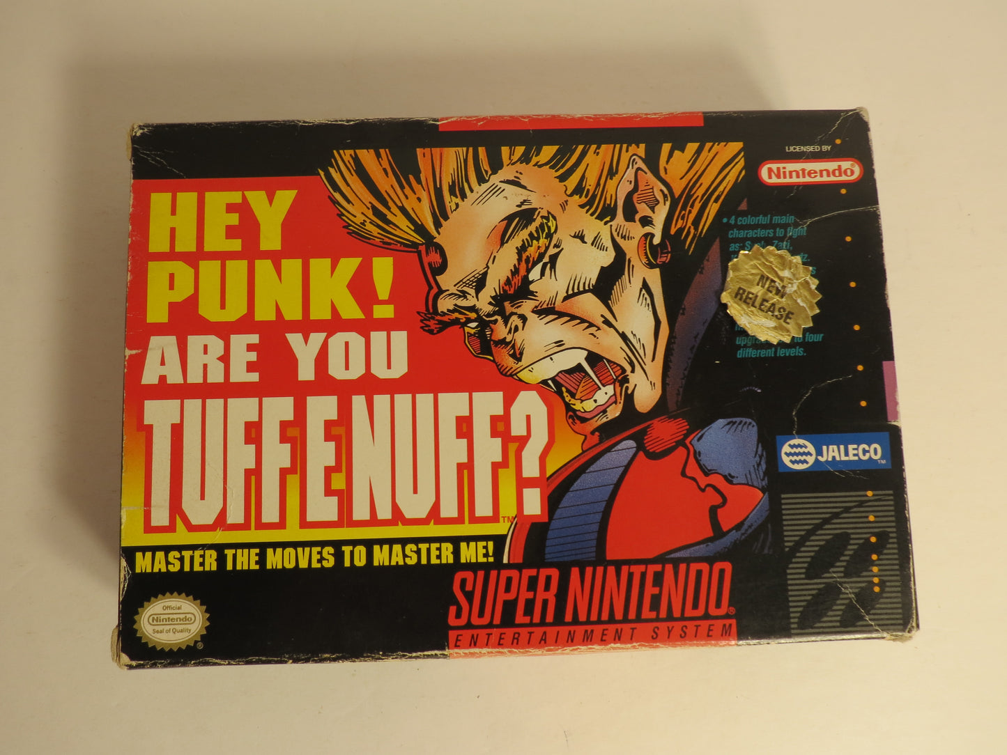 Hey Punk! Are You Tuff Enuff? Super Nintendo SNES Game CIB Complete