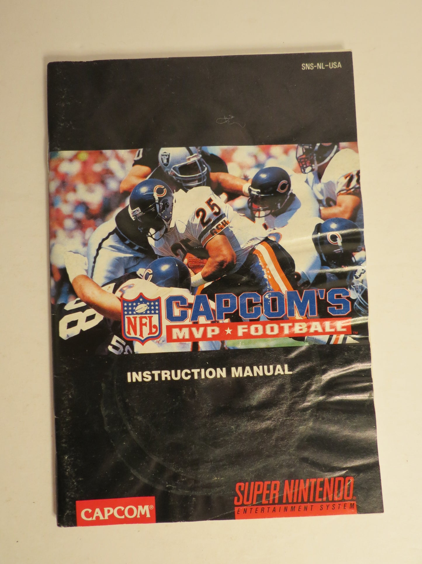 Capcom's MVP Football NFL Super Nintendo SNES Game CIB Complete