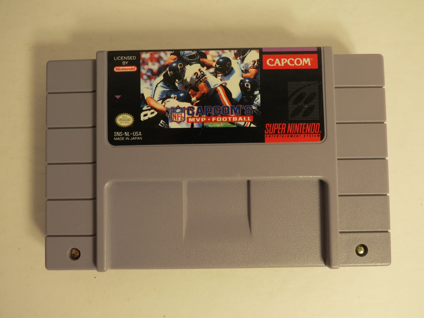 Capcom's MVP Football NFL Super Nintendo SNES Game CIB Complete