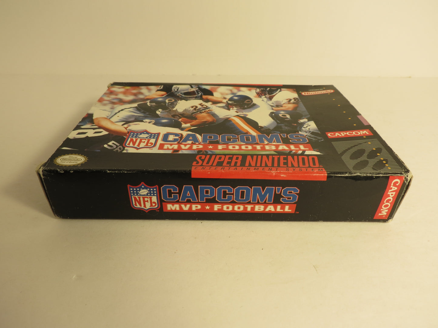 Capcom's MVP Football NFL Super Nintendo SNES Game CIB Complete