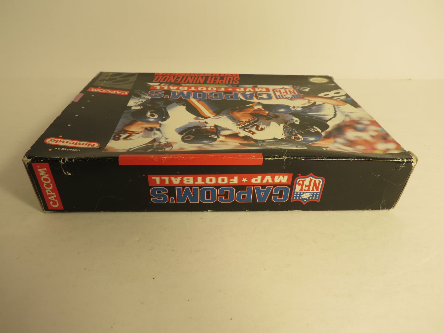 Capcom's MVP Football NFL Super Nintendo SNES Game CIB Complete