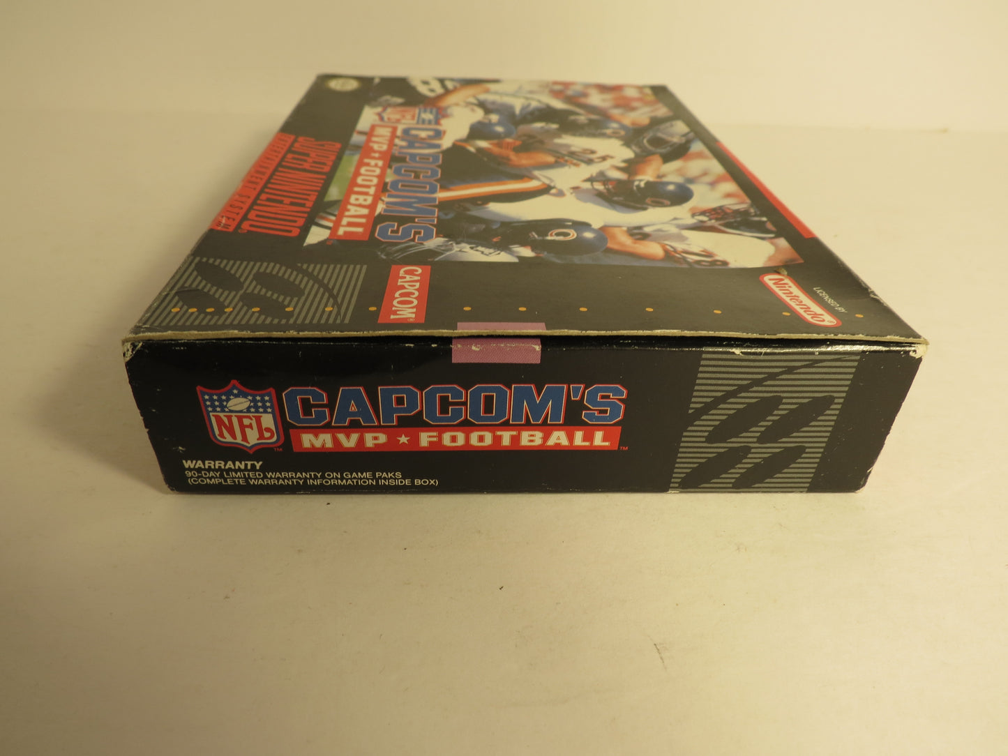Capcom's MVP Football NFL Super Nintendo SNES Game CIB Complete