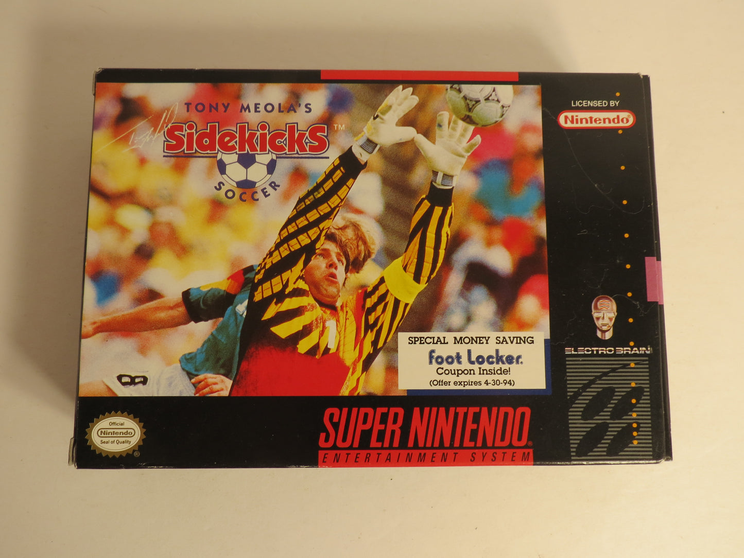 Tony Meola's Sidekicks Soccer Super Nintendo SNES Game CB
