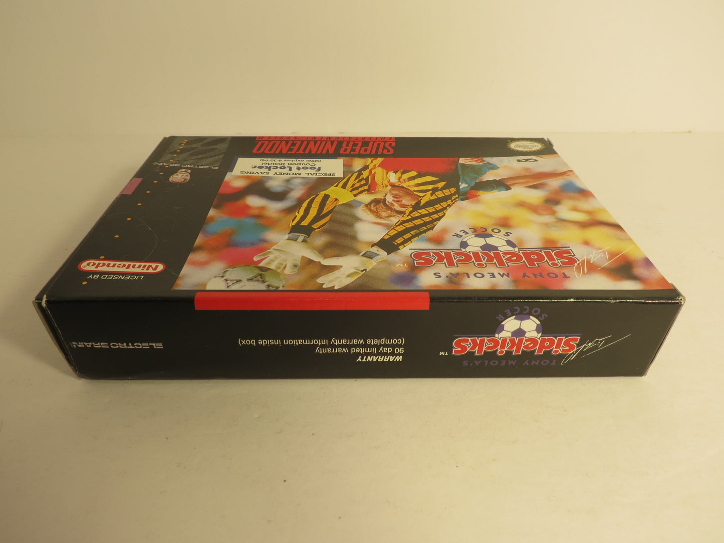 Tony Meola's Sidekicks Soccer Super Nintendo SNES Game CB