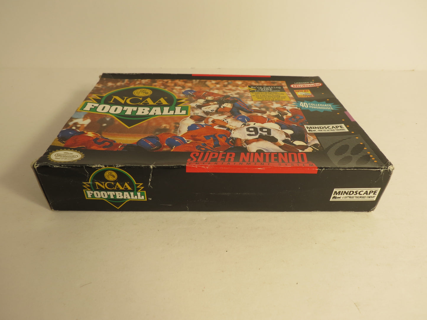 NCAA Football Super Nintendo SNES Game CIB Complete