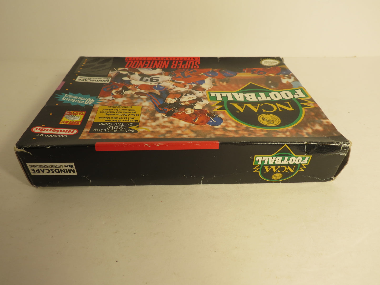 NCAA Football Super Nintendo SNES Game CIB Complete