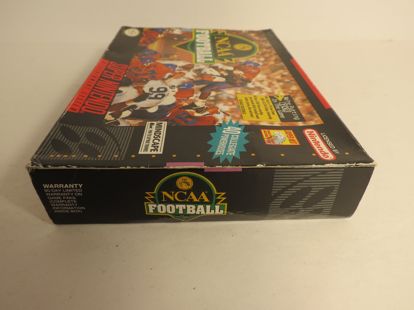 NCAA Football Super Nintendo SNES Game CIB Complete