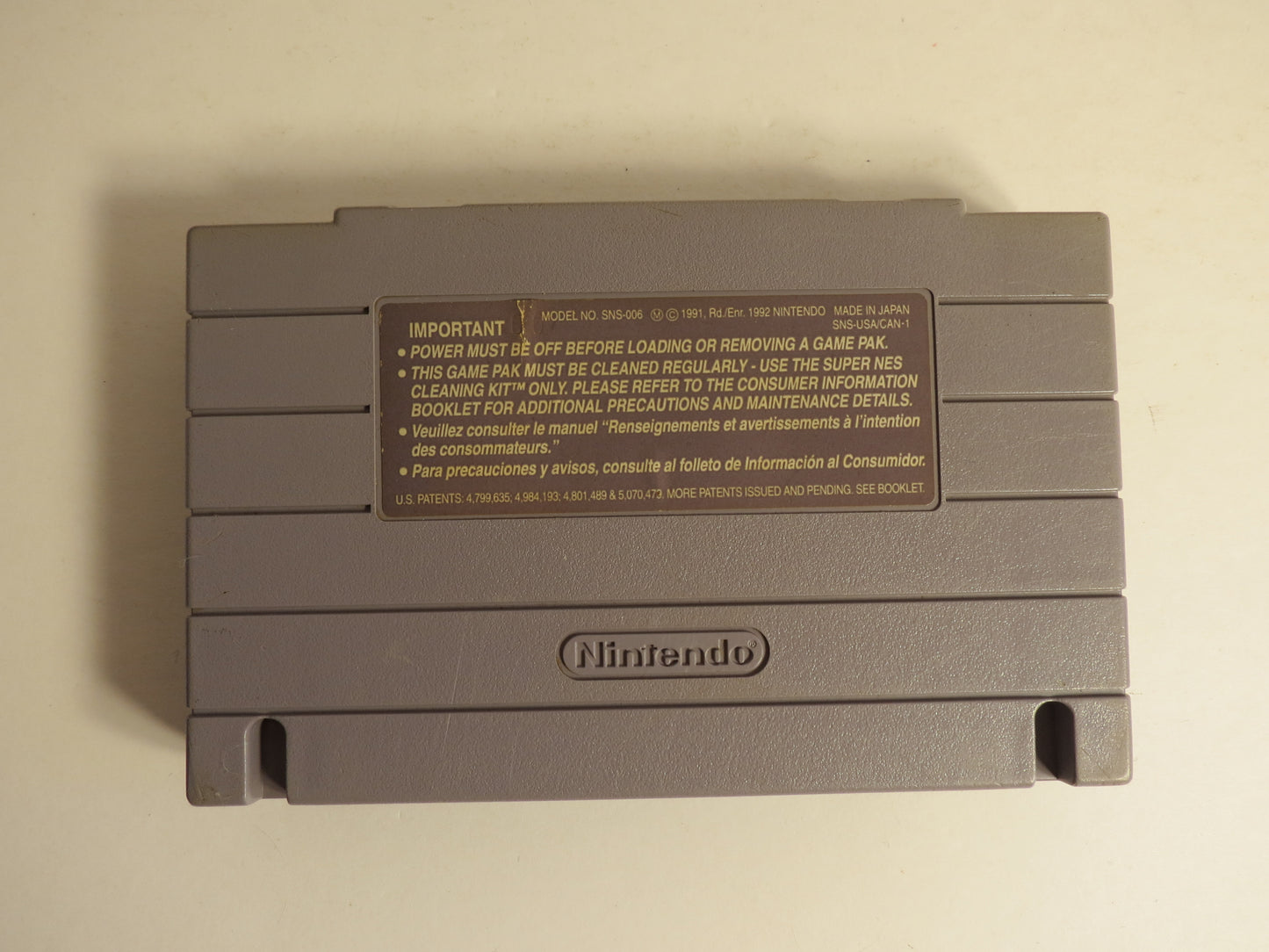 NHL '95 Super Nintendo SNES Game CB