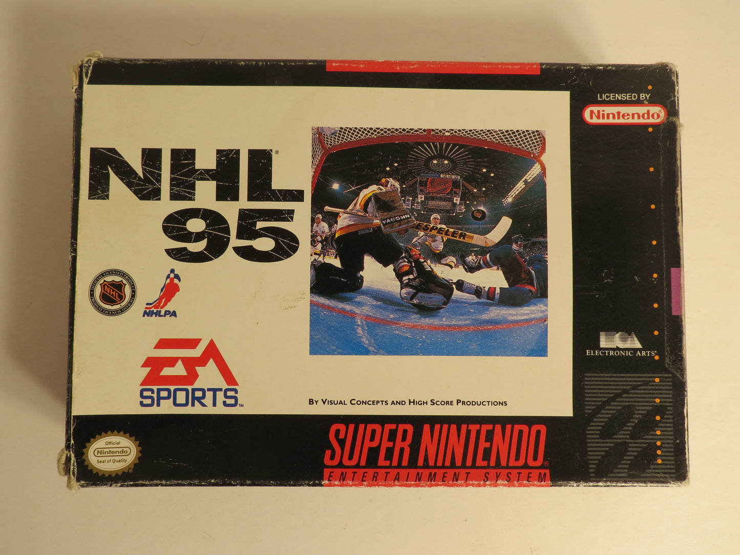 NHL '95 Super Nintendo SNES Game CB