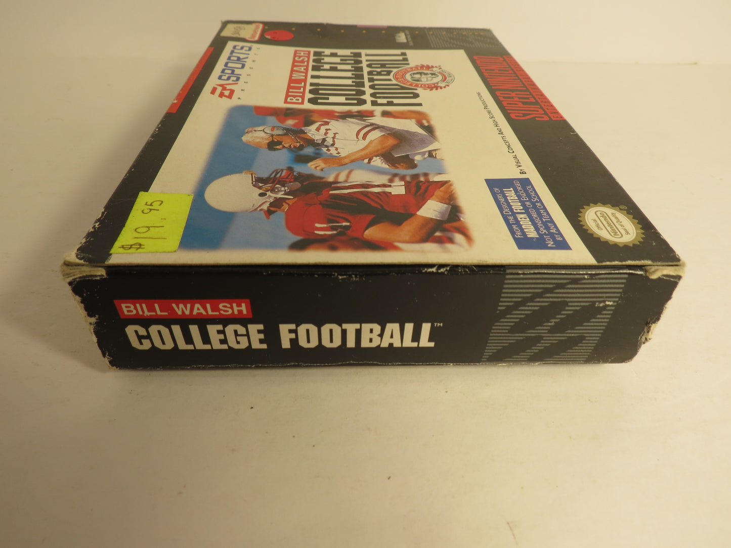 Bill Walsh College Football Super Nintendo SNES Game CIB Complete