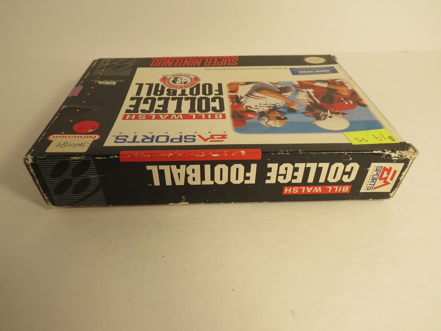 Bill Walsh College Football Super Nintendo SNES Game CIB Complete
