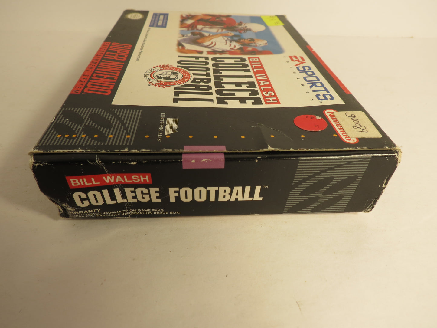 Bill Walsh College Football Super Nintendo SNES Game CIB Complete